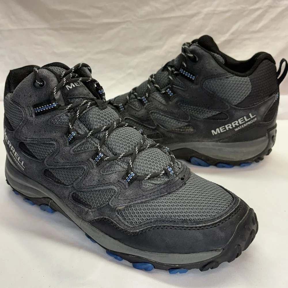 Merrell West Rim Mid Hiking Boots Men's 10.5 M Waterproof Walking